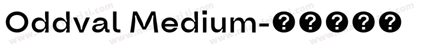 Oddval Medium字体转换